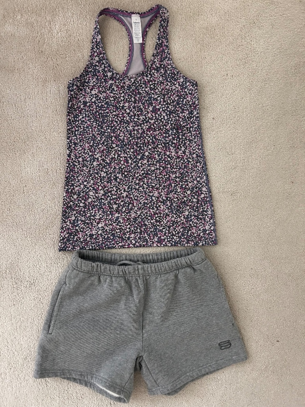 Ivivva by Lululemon tank size 12 with Super World by Aritzia XS shorts